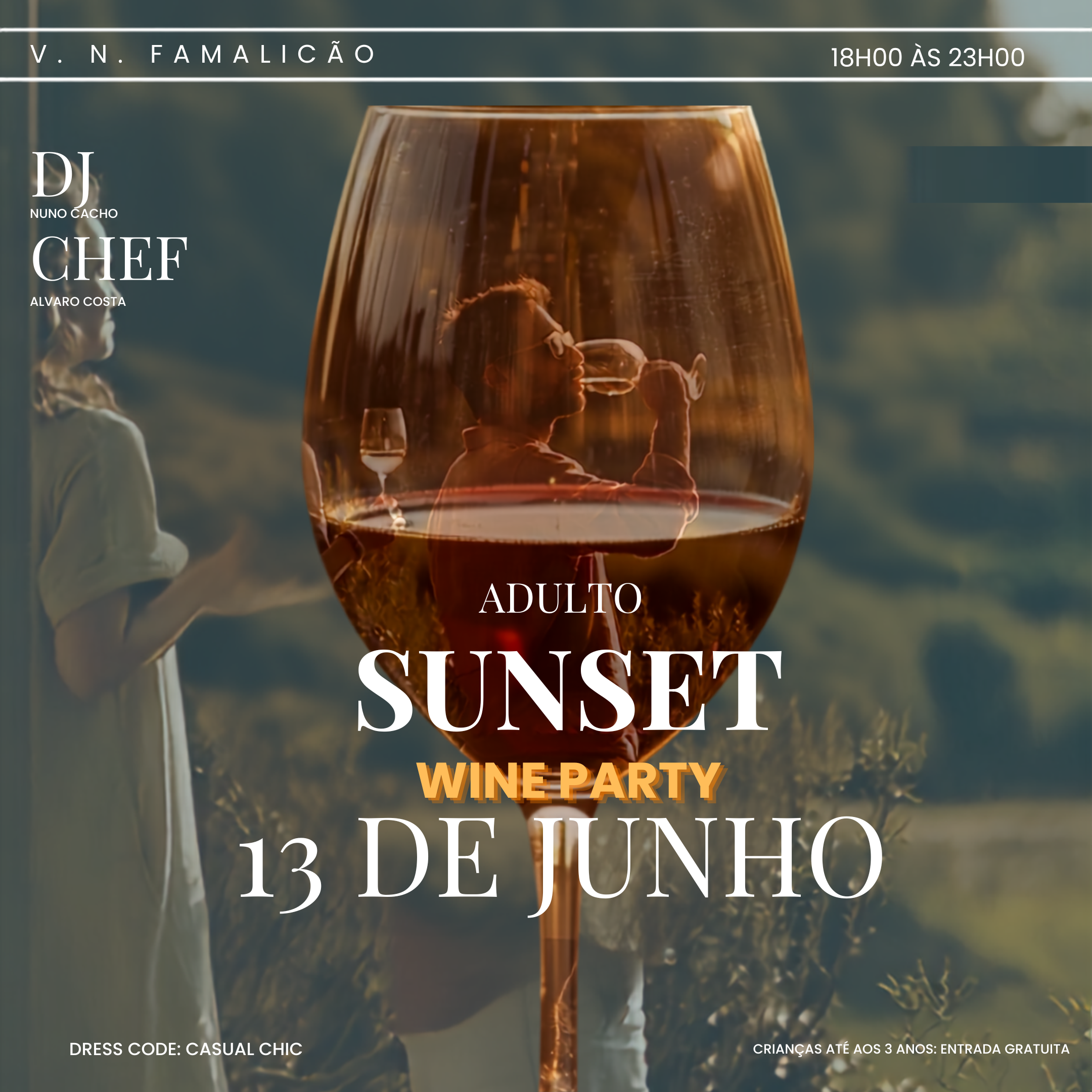 Sunset (entrada adulto) – 13 de junho